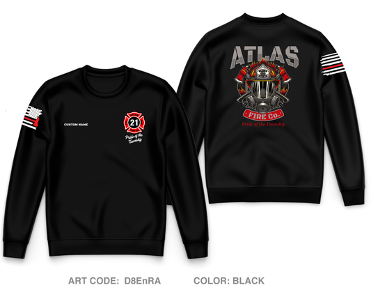 CUSTOM Atlas Fire Co. Core Men's Crewneck Performance Sweatshirt - D8EnRA