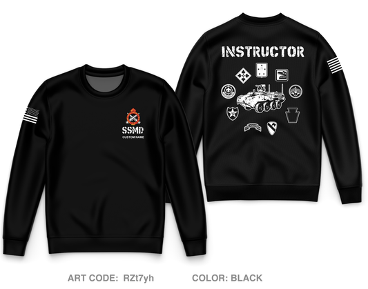 Custom SSMD, F Co, 16th OD BN, 59th OD BDE Core Men's Crewneck Performance Sweatshirt - RZt7yh