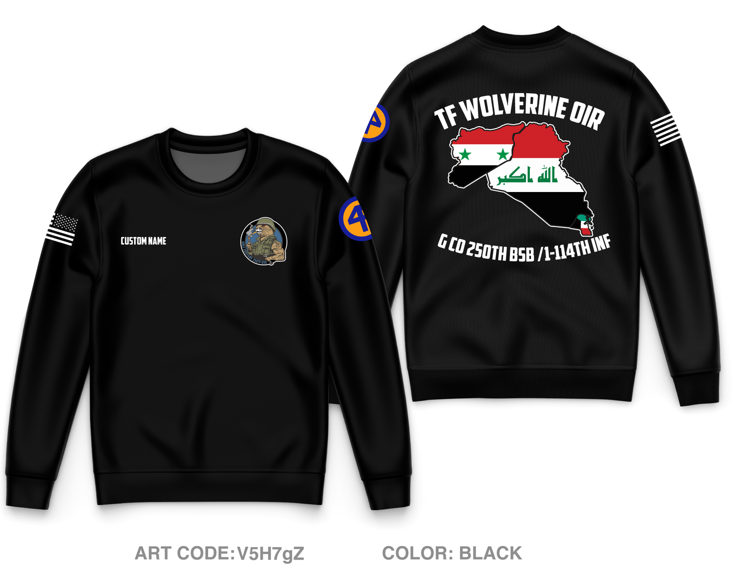 CUSTOM G co, 250th BSB Core Men's Crewneck Performance Sweatshirt - V5H7gZ