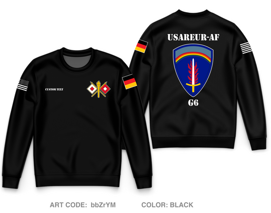 CUSTOM USAREUR-AF Core Men's Crewneck Performance Sweatshirt - bbZrYM