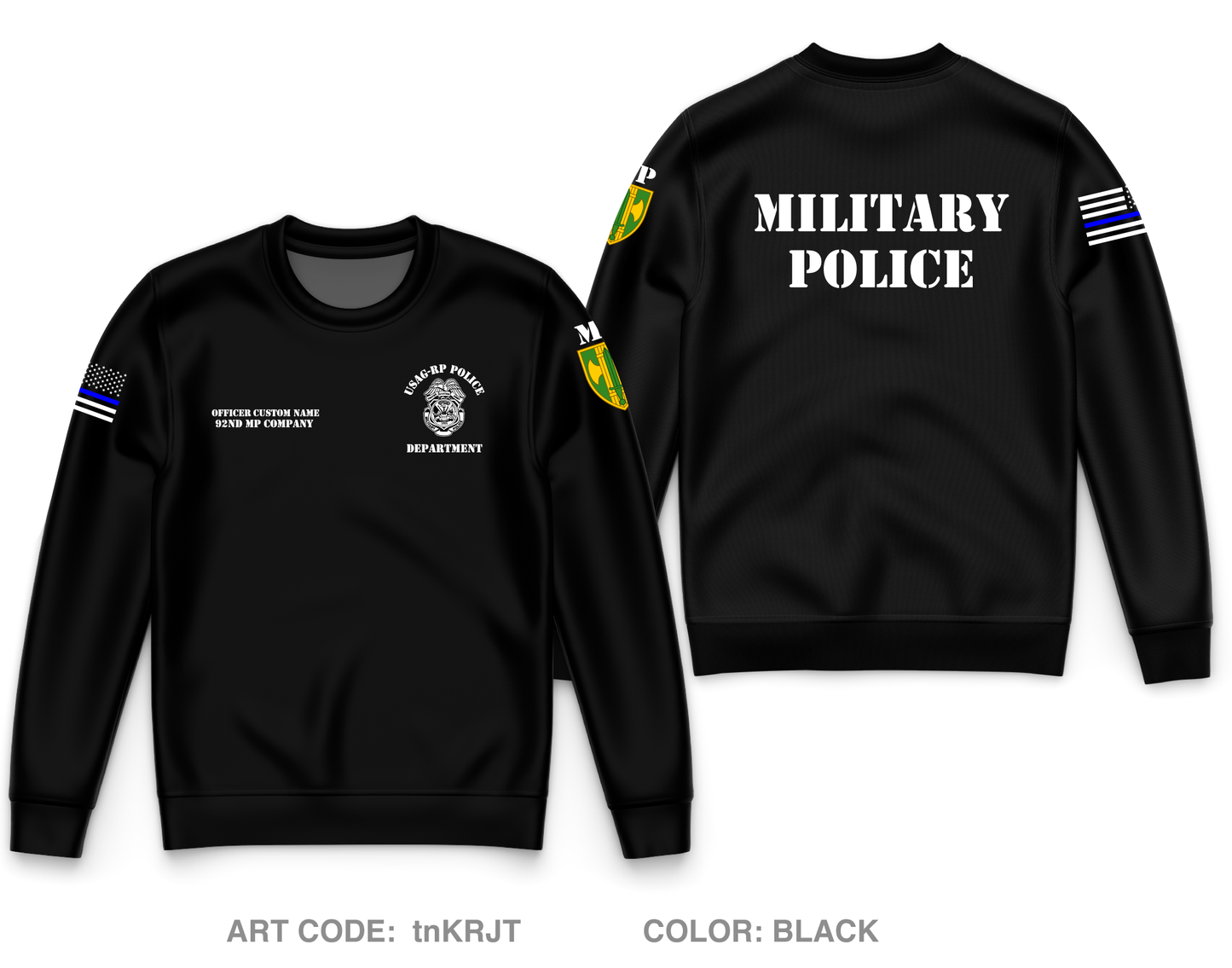 CUSTOM 92md MP Road Gear Core Men's Crewneck Performance Sweatshirt - tnKRJT