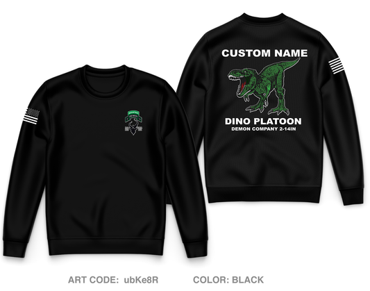 CUSTOM D Co, 2-14 IN, GLOC 2 Core Men's Crewneck Performance Sweatshirt - ubKe8R