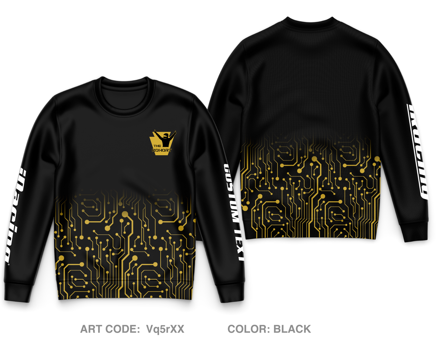 CUSTOM The Kohort Core Men's Crewneck Performance Sweatshirt - Vq5rXX