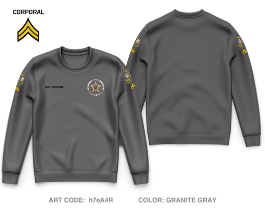 CUSTOM Houston County Sheriffs Department Core Men's Crewneck Performance Sweatshirt - h7eA4R_CORP
