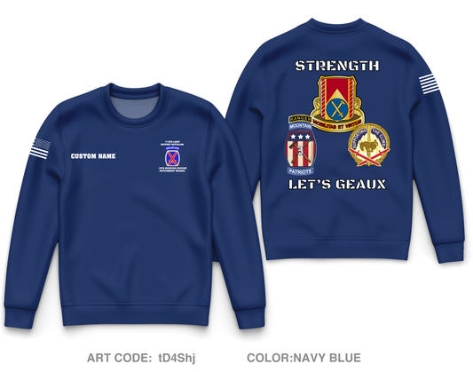 CUSTOM 710 Light Support Battalion Core Men's Crewneck Performance Sweatshirt - tD4Shj