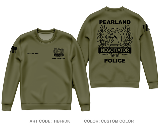 CUSTOM Pearland SWAT / Hostage Negotiation Team Core Men's Crewneck Performance Sweatshirt - HBFkDK