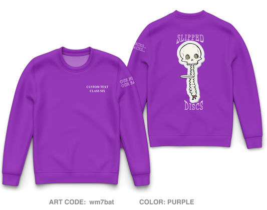 CUSTOM Slipped Discs Core Men's Crewneck Performance Sweatshirt - wm7bat