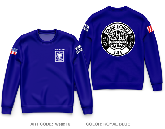 CUSTOM S.A.D. Task Force 141 Core Men's Crewneck Performance Sweatshirt - weadT6