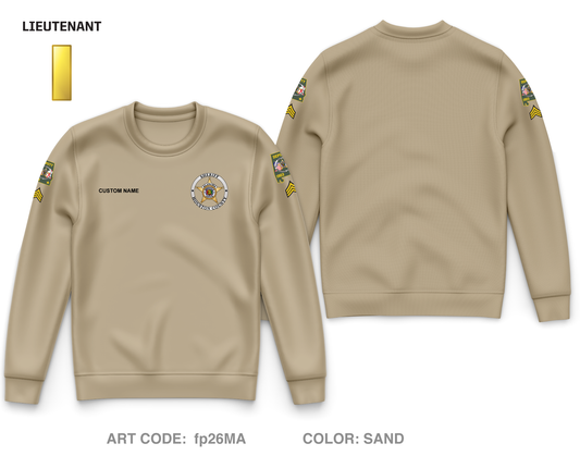 CUSTOM Houston County Sheriffs Department Core Men's Crewneck Performance Sweatshirt - fp26MA_LIEUT