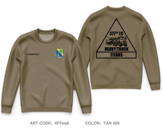 CUSTOM 377 titans Core Men's Crewneck Performance Sweatshirt - 4FYeq9