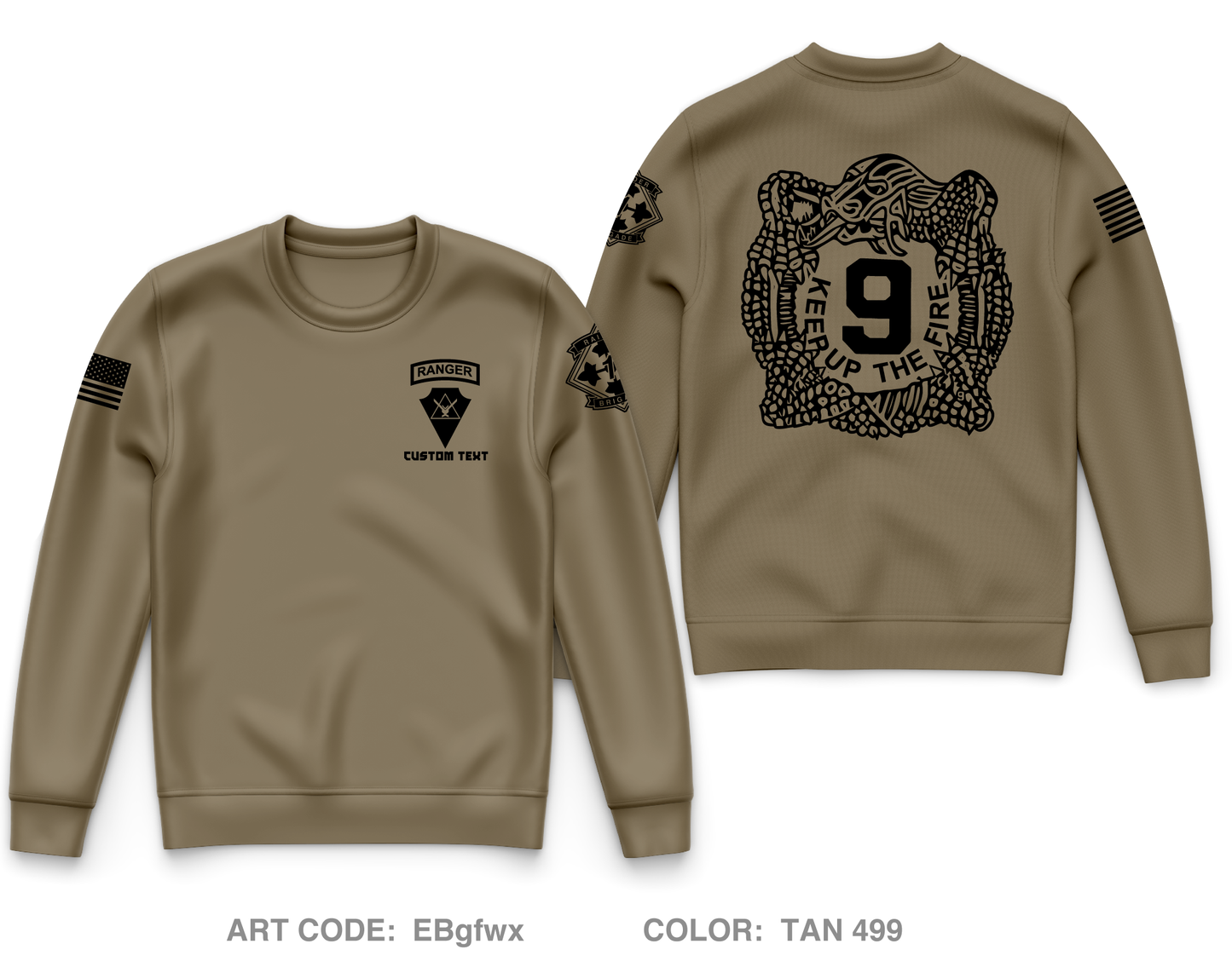 Custom NOBLE PLT, 4-9 IN Core Men's Crewneck Performance Sweatshirt - EBgfwx