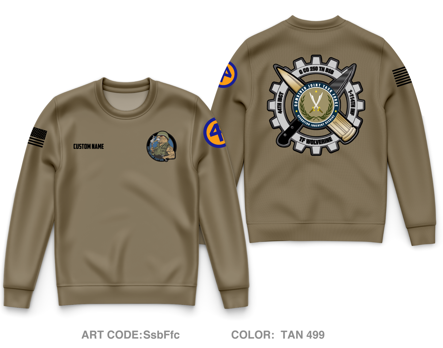 CUSTOM G co, 250th BSB Core Men's Crewneck Performance Sweatshirt - SsbFfc