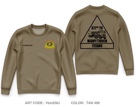 CUSTOM 377 titans Core Men's Crewneck Performance Sweatshirt - VbmEMJ
