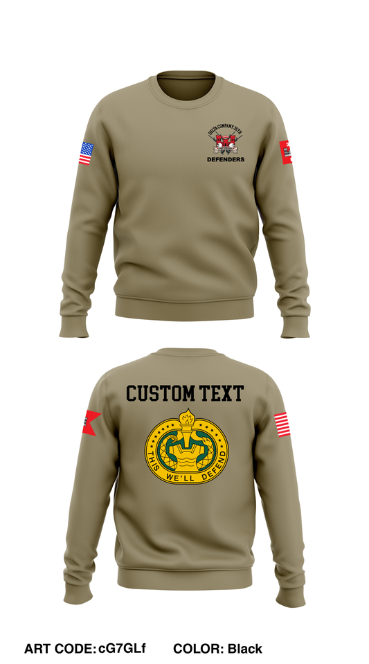 Custom D CO, 35TH BN, 1ST EN BDE Core Men's Crewneck Performance Sweatshirt - cG7GLf