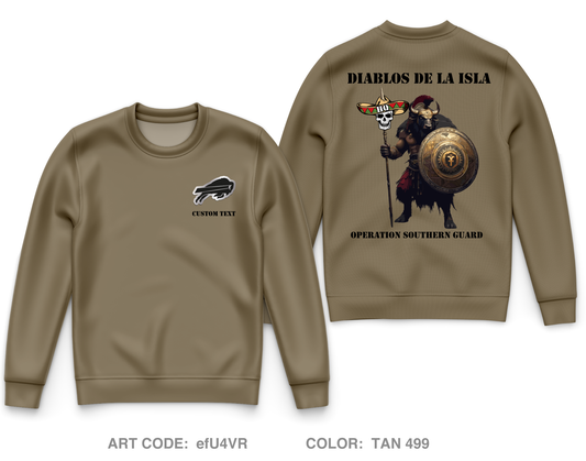 CUSTOM Island Devil's Store Core Men's Crewneck Performance Sweatshirt - efU4VR
