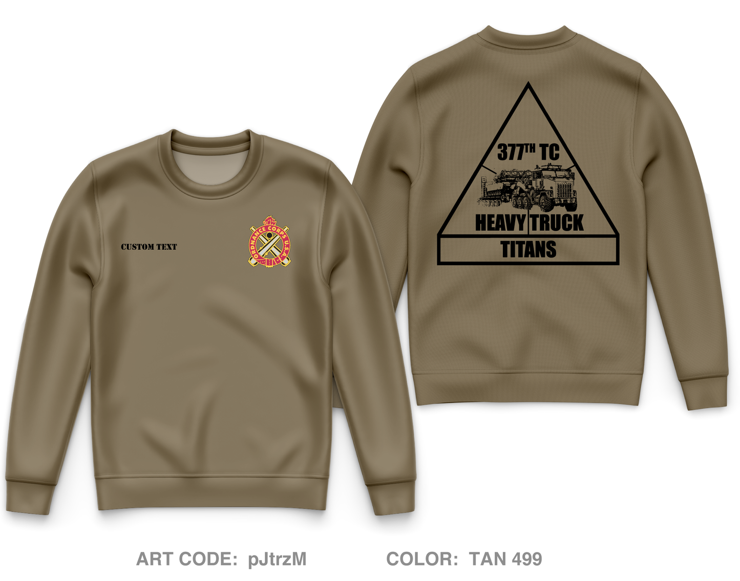 CUSTOM 377 titans Core Men's Crewneck Performance Sweatshirt - pJtrzM