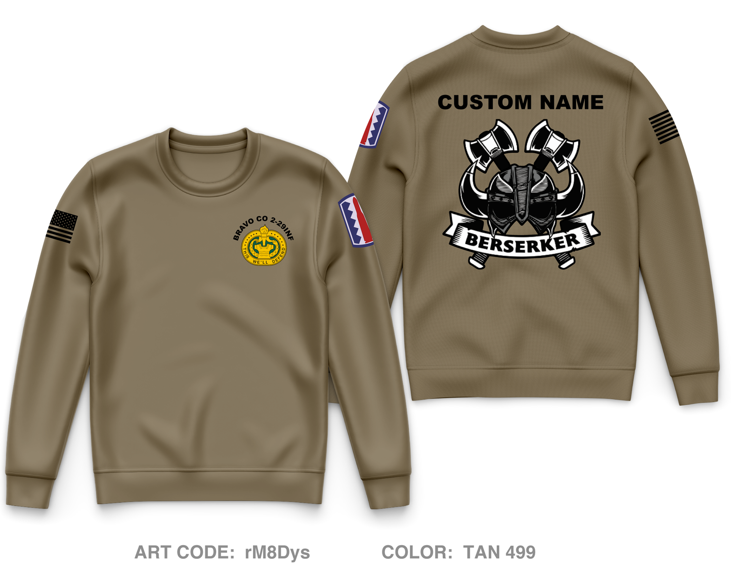 Custom B Co, 2-29IN Core Men's Crewneck Performance Sweatshirt - rM8Dys