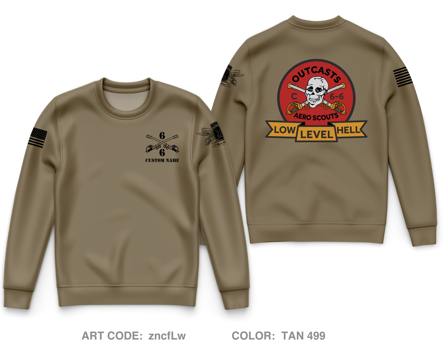 CUSTOM Charlie Troop Core Men's Crewneck Performance Sweatshirt - zncfLw