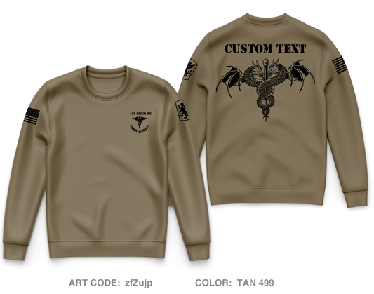 CUSTOM 479th CBRN BN Core Men's Crewneck Performance Sweatshirt - zfZujp