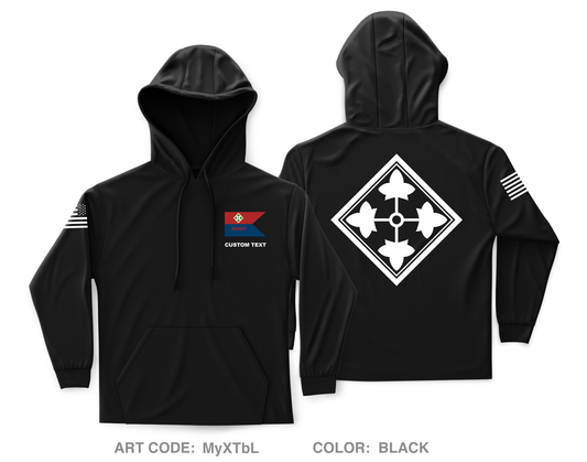 CUSTOM READY CO, HHBN, DIVARTY, 4ID Core Men's Hooded Performance Sweatshirt - MyXTbL