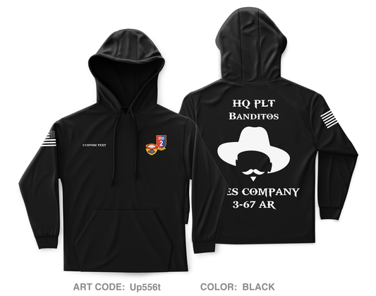 Custom A CO. 3-67 AR Core Men's Hooded Performance Sweatshirt - Up556t