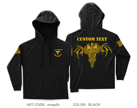 CUSTOM 479th CBRN BN Core Men's Hooded Performance Sweatshirt - mvqeSr