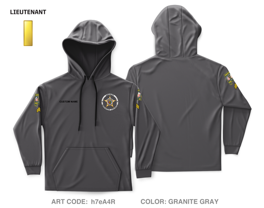 CUSTOM Houston County Sheriffs Department Core Men's Hooded Performance Sweatshirt - h7eA4R_LIEUT