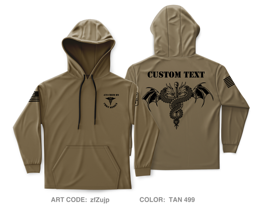 CUSTOM 479th CBRN BN Core Men's Hooded Performance Sweatshirt - zfZujp
