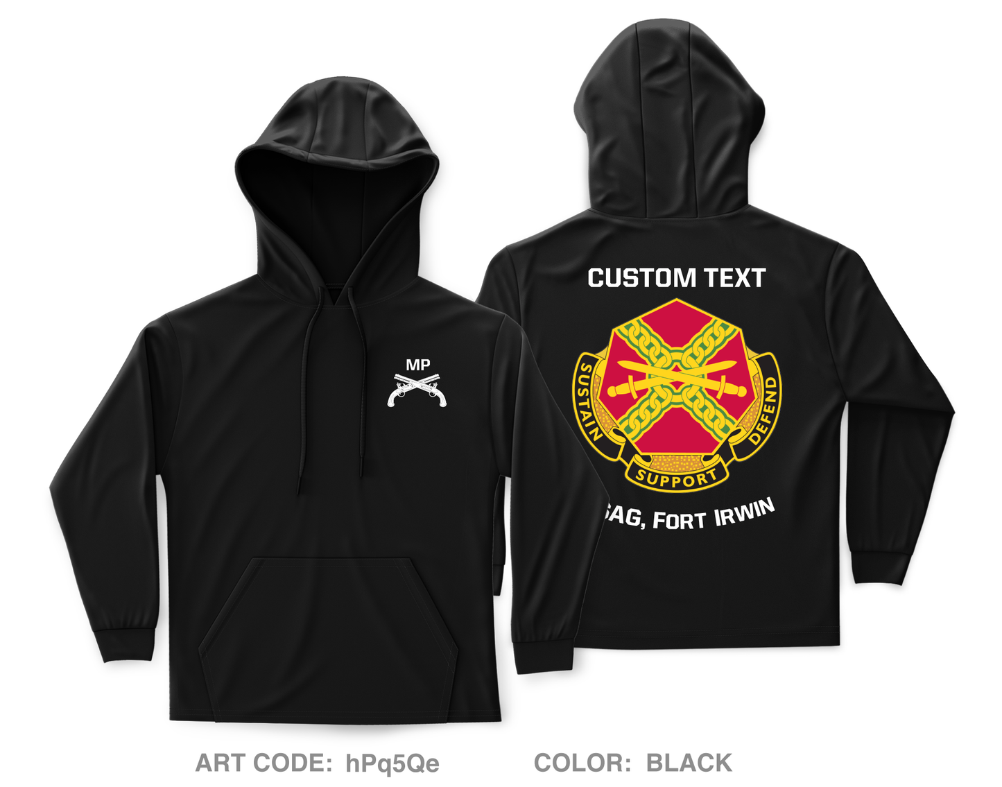 CUSTOM HHC, USAG, FICA Core Men's Hooded Performance Sweatshirt - hPq5Qe