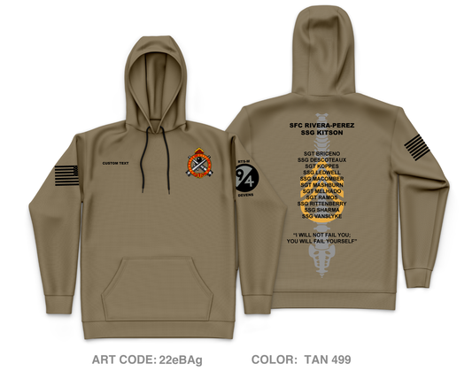 CUSTOM RTS-M Devens ALC Core Men's Hooded Performance Sweatshirt - 22eBAg