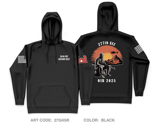CUSTOM 277th ECC Main Fundraising Collection Core Men's Hooded Performance Sweatshirt - 27GH5R