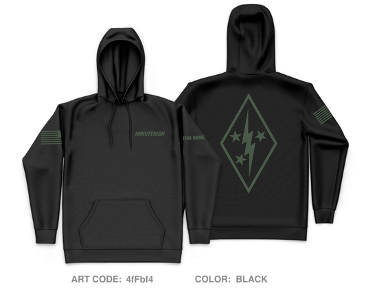 CUSTOM Minuteman Home Services Core Men's Hooded Performance Sweatshirt - 4fFbf4