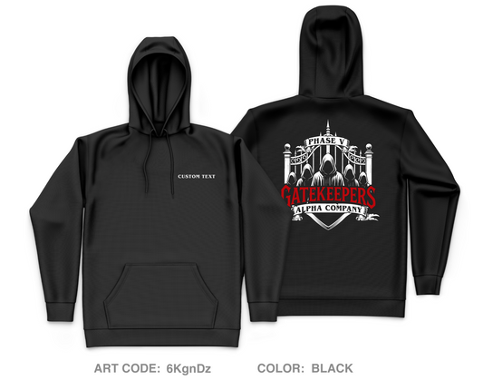 CUSTOM Phase V, 229th MI BN Core Men's Hooded Performance Sweatshirt - 6KgnDz