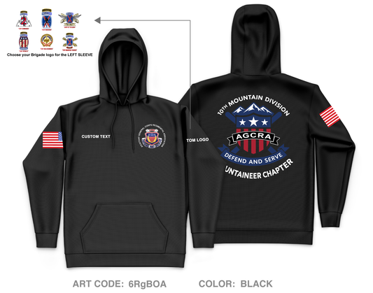 CUSTOM Mountaineer Agcra Core Men's Hooded Performance Sweatshirt - 6RgBOA