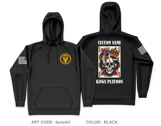 CUSTOM Kings Platoon Charlie Company 305th MI BN Core Men's Hooded Performance Sweatshirt - 6yxeAH