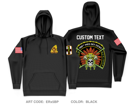 CUSTOM 198th Medical Detachment - ICW Core Men's Hooded Performance Sweatshirt - ERx5BP