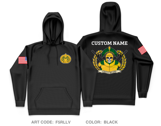 CUSTOM 3-518th C Co Core Men's Hooded Performance Sweatshirt - F5RLLV