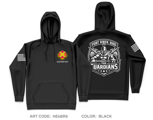 CUSTOM HHD USAG Fort Knox Core Men's Hooded Performance Sweatshirt - HEkBR9