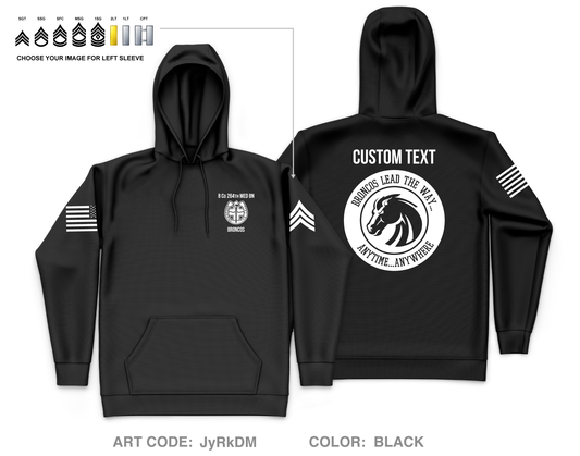 CUSTOM B Co 264th MED BN Store 1 Core Men's Hooded Performance Sweatshirt - JyRkDM