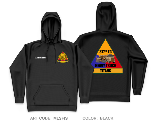 CUSTOM 377 titans Core Men's Hooded Performance Sweatshirt - MLSFfS