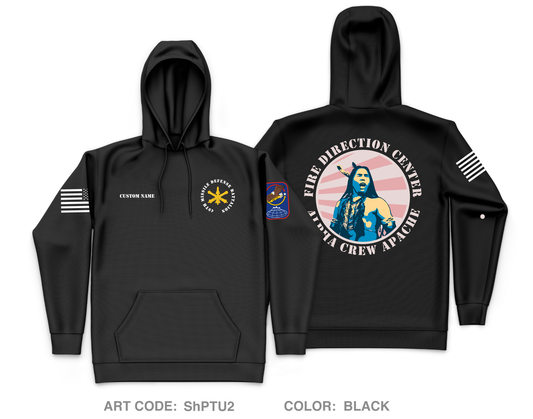 CUSTOM Alpha Crew, 49th Missile Defense Battalion Core Men's Hooded Performance Sweatshirt - ShPTU2