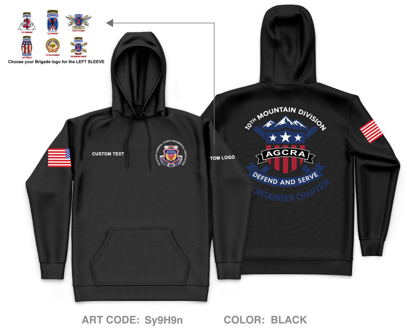 CUSTOM Mountaineer Agcra Core Men's Hooded Performance Sweatshirt - Sy9H9n