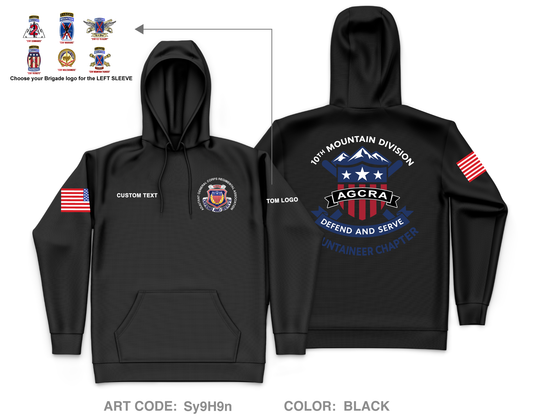CUSTOM Mountaineer Agcra Core Men's Hooded Performance Sweatshirt - Sy9H9n