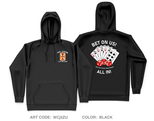 CUSTOM HHC, 516th Theater Signal Brigade Core Men's Hooded Performance Sweatshirt - WCj5ZU