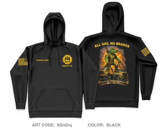 CUSTOM 1084th Transportation Company Core Men's Hooded Performance Sweatshirt - XSnDrq