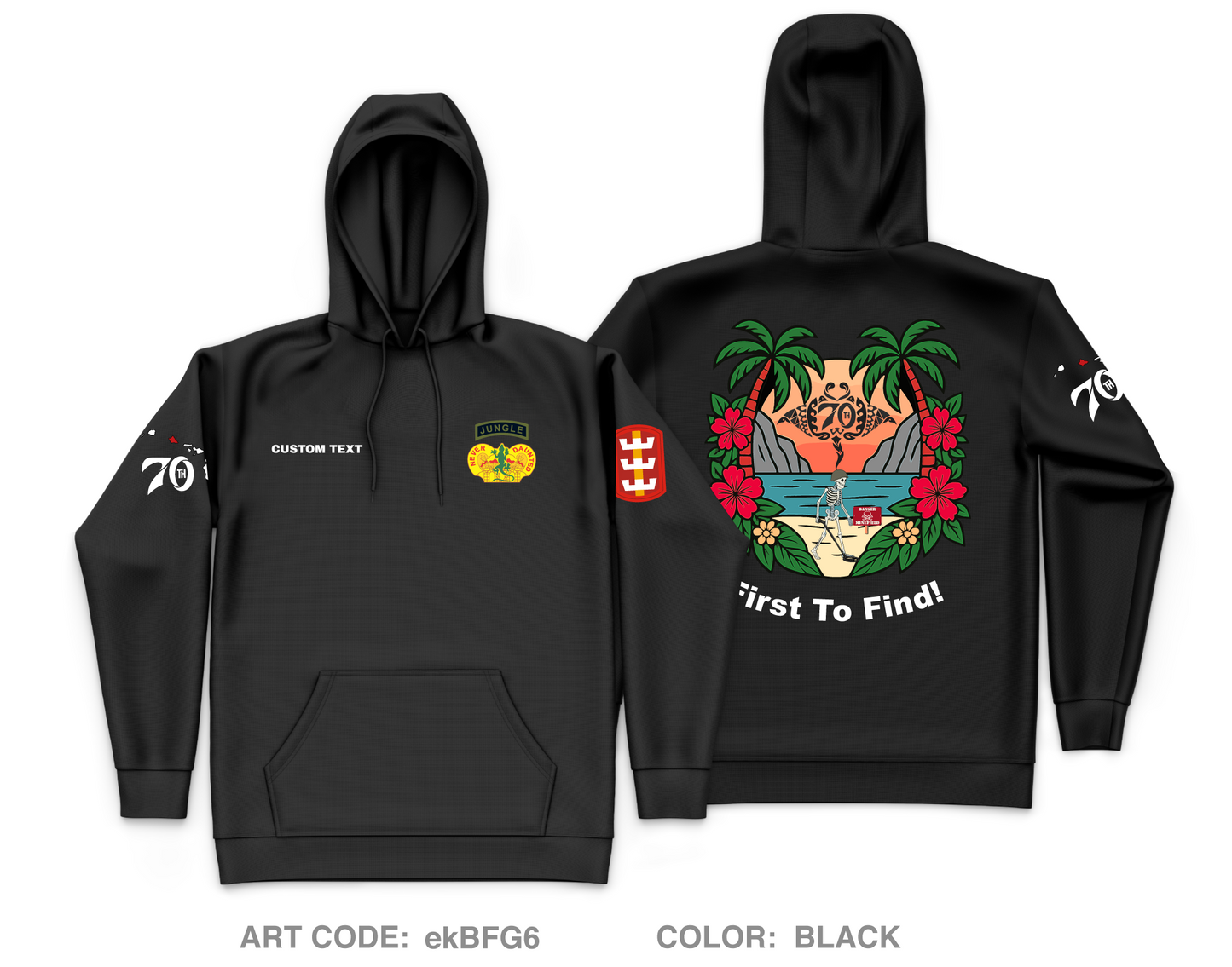 CUSTOM 70th Clearance Company Core Men's Hooded Performance Sweatshirt - ekBFG6