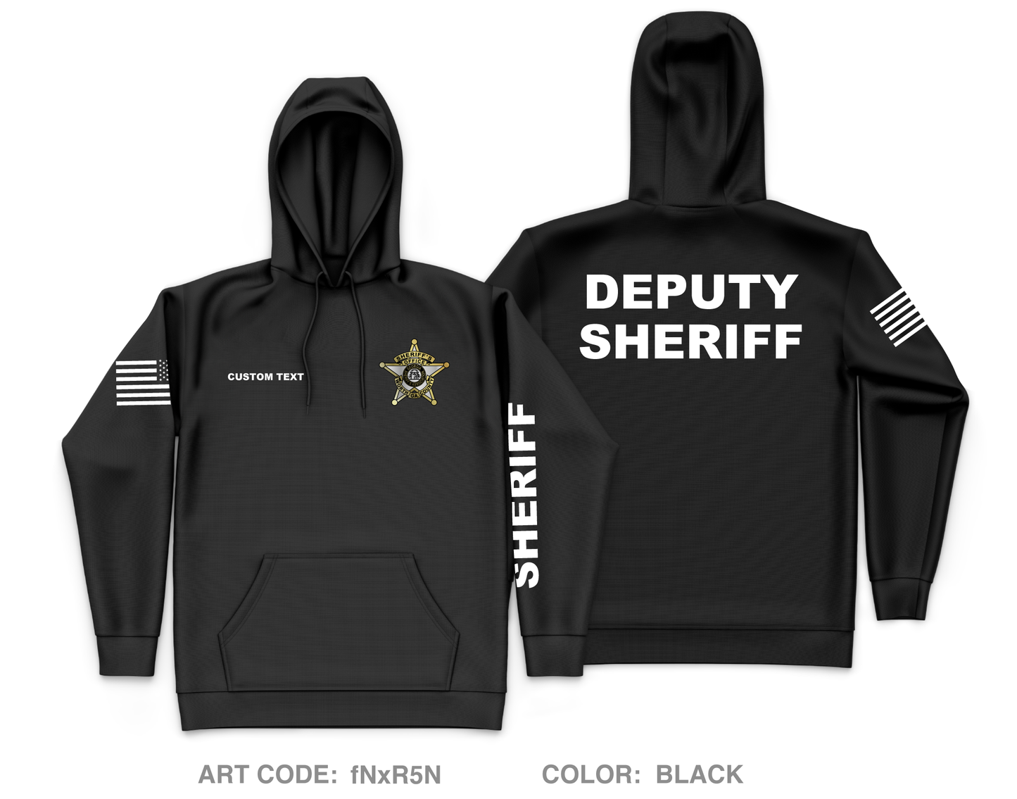 CUSTOM WCSO  Core Men's Hooded Performance Sweatshirt - fNxR5N