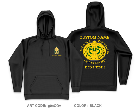 CUSTOM E 1-320 Core Men's Hooded Performance Sweatshirt - g9aCQv