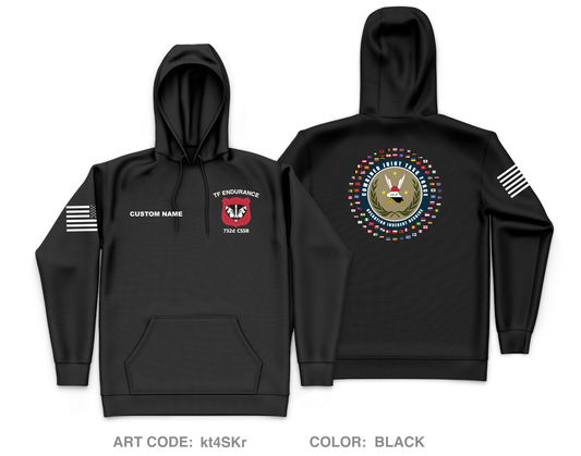 CUSTOM 732nd CSSB Core Men's Hooded Performance Sweatshirt - kt4SKr