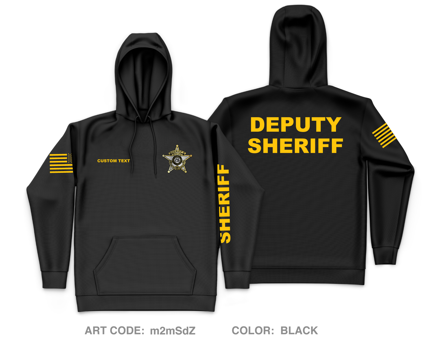 CUSTOM WCSO Core Men's Hooded Performance Sweatshirt - m2mSdZ